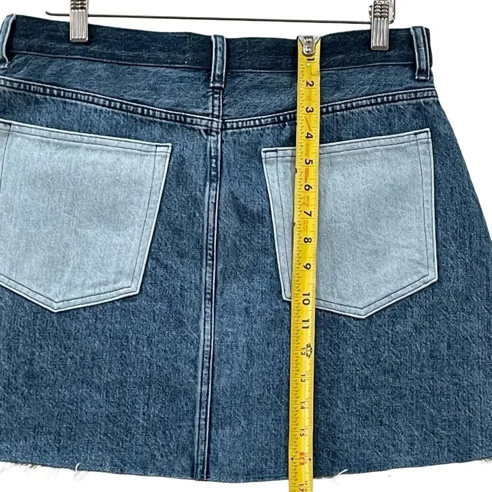 Everlane Cargo Mini Jean Skirt